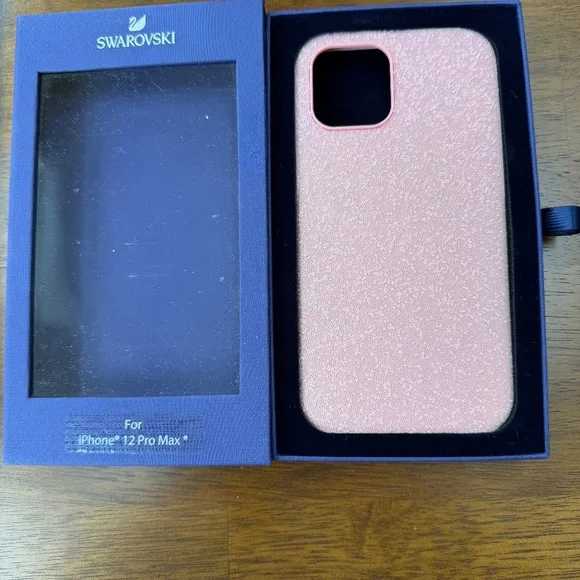 Swarovski light pink iPhone 12 Pro Max case - Picture 2 of 3